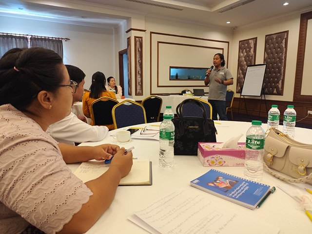 Mr Hits Lin Aung of Plan International
